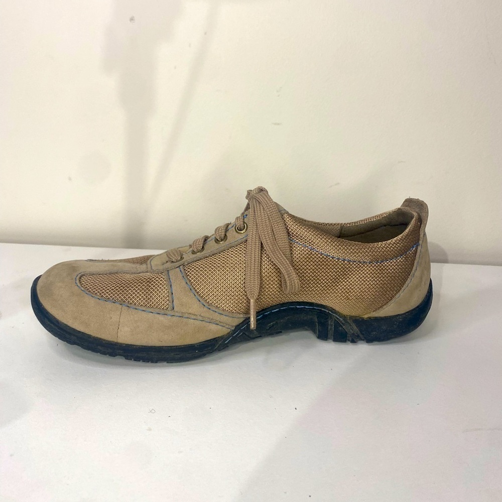 Timberland Smartwool Women Tan Leather Mesh Sneakers Shoes 6.5